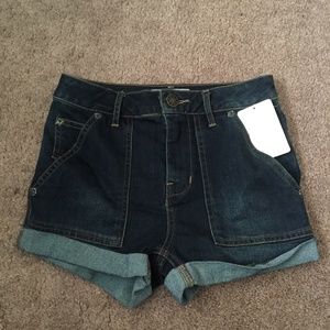 BNWT Free People High Waisted Dark Wash Shorts